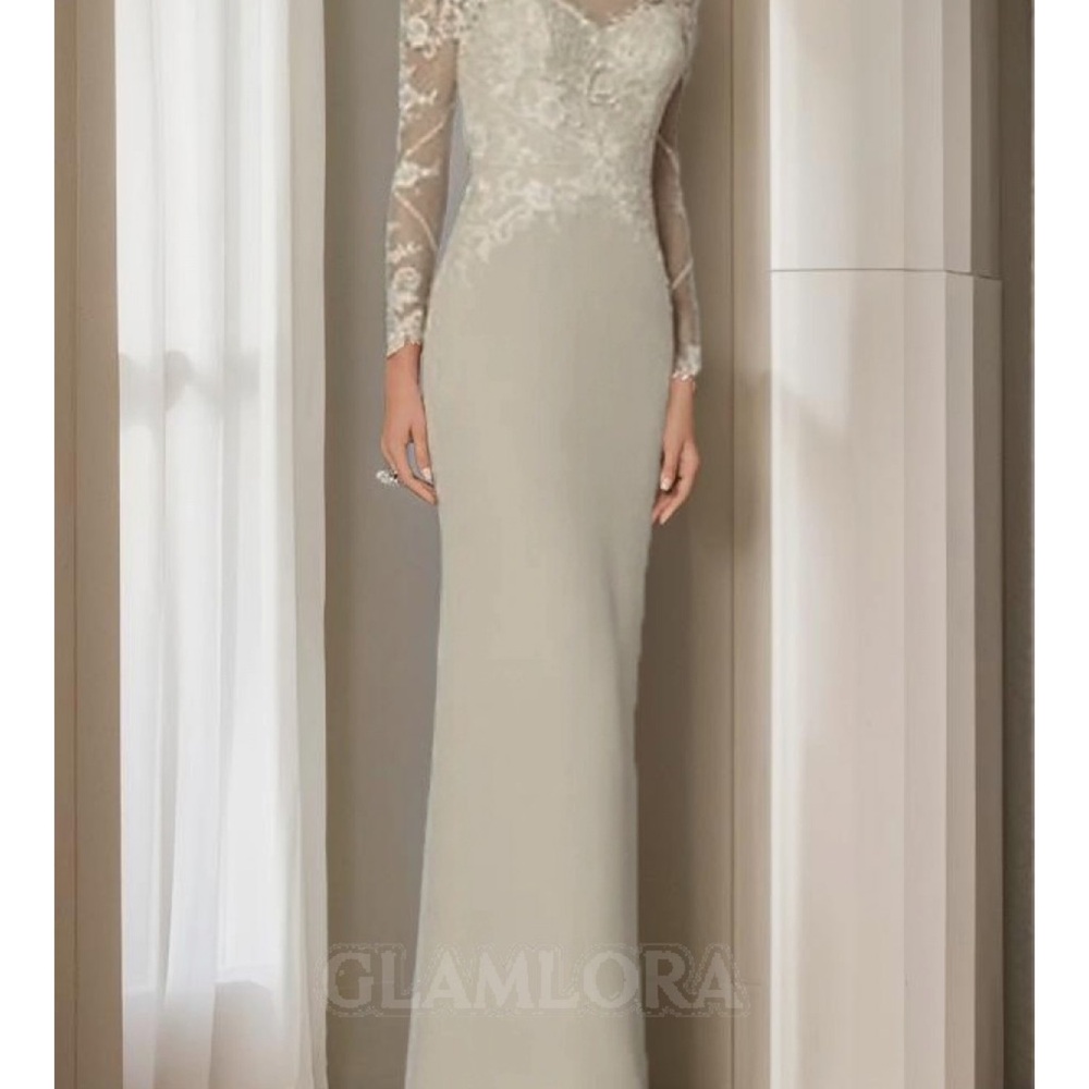 Glamor Long Sleeves Floor-Length Chiffon Mother of the Bride Dress
Dusty Sage
